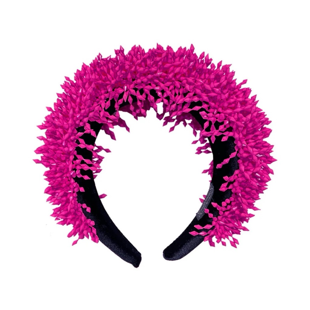 CLAUDIA LI Fruta PROM QUEEN LIMITED EDITION HEADBAND IN VERY BERRY